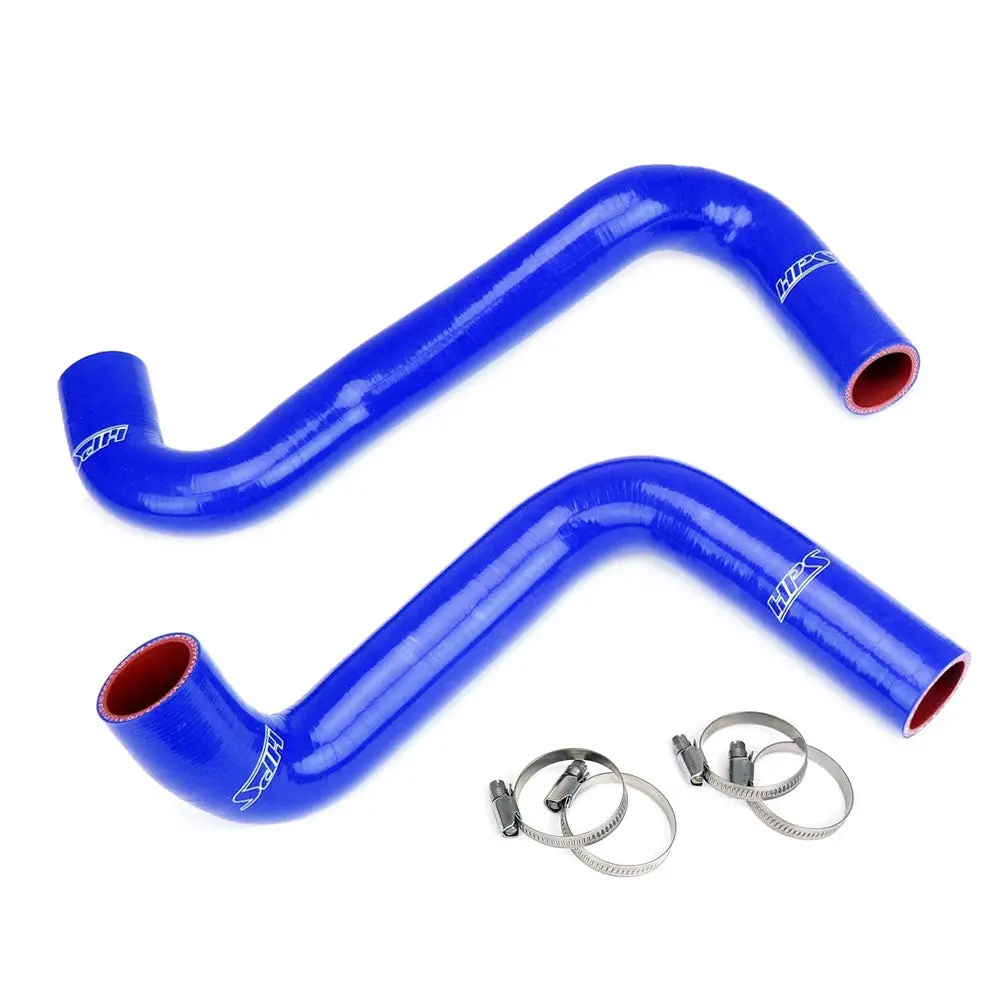 Hps Blue Silicone Radiator Hose Kit For Nissan 240Sx Ls Swap (Ka24de Radiator, 9 O'clock Thermo, Ls3/Ls7 Water Pump) 1