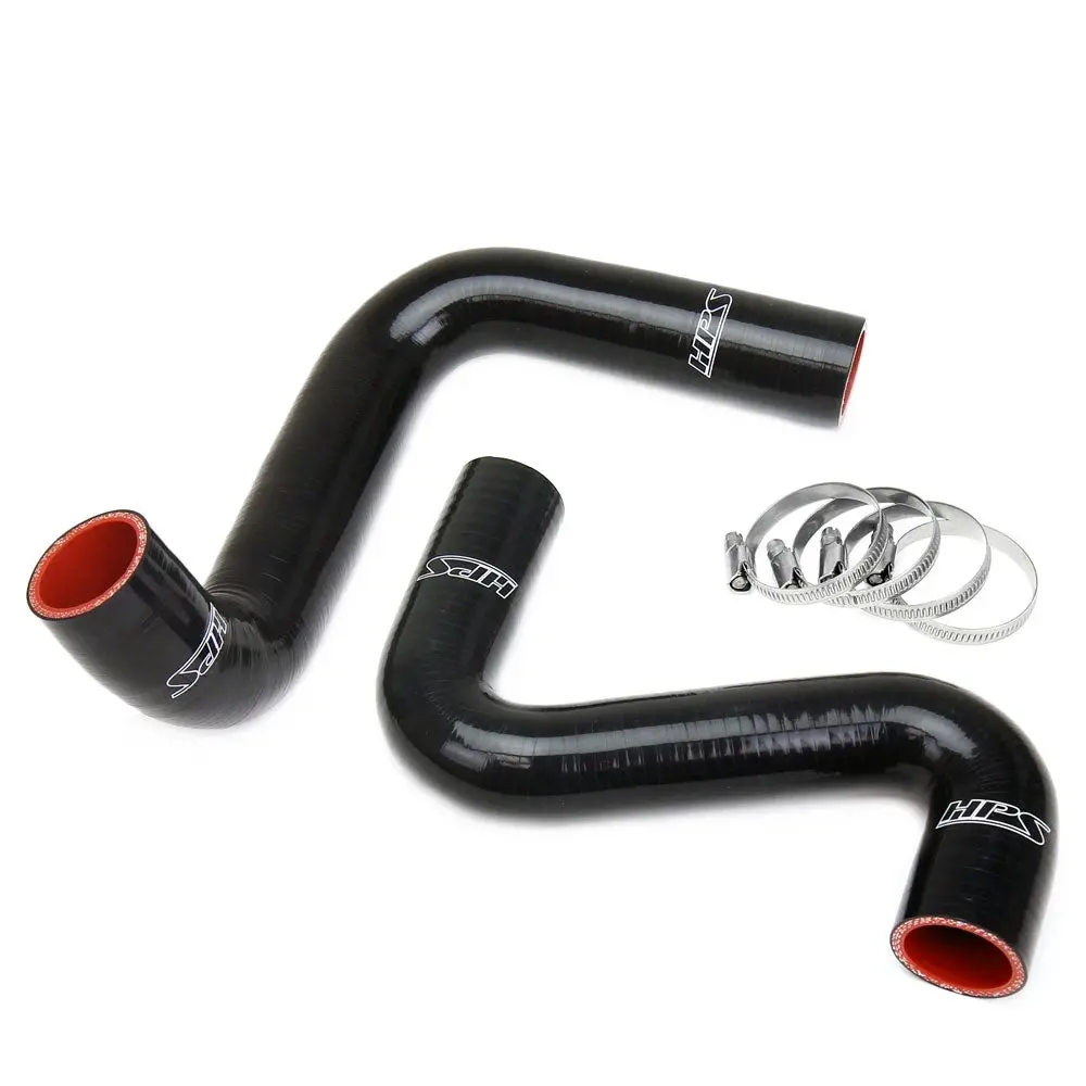 Hps Black Silicone Radiator Hose Kit For Nissan 240Sx Ls Swap (Sr20det Radiator, 9 O'clock Thermo, Ls3/Ls7 Water Pump) 1