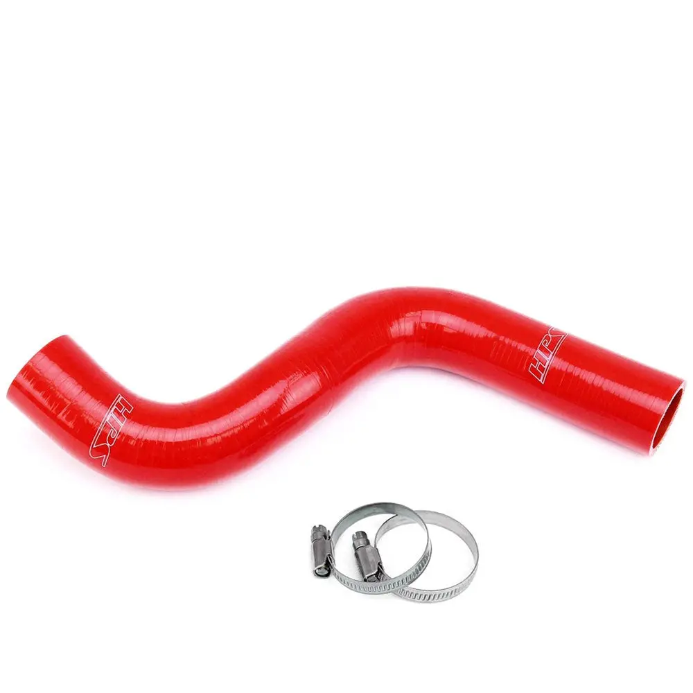 Hps Red 3-Ply Silicone Upper Radiator Coolant Hose Kit For 11-13 Infiniti M56 / 14-19 Q70 5.6L V8 1