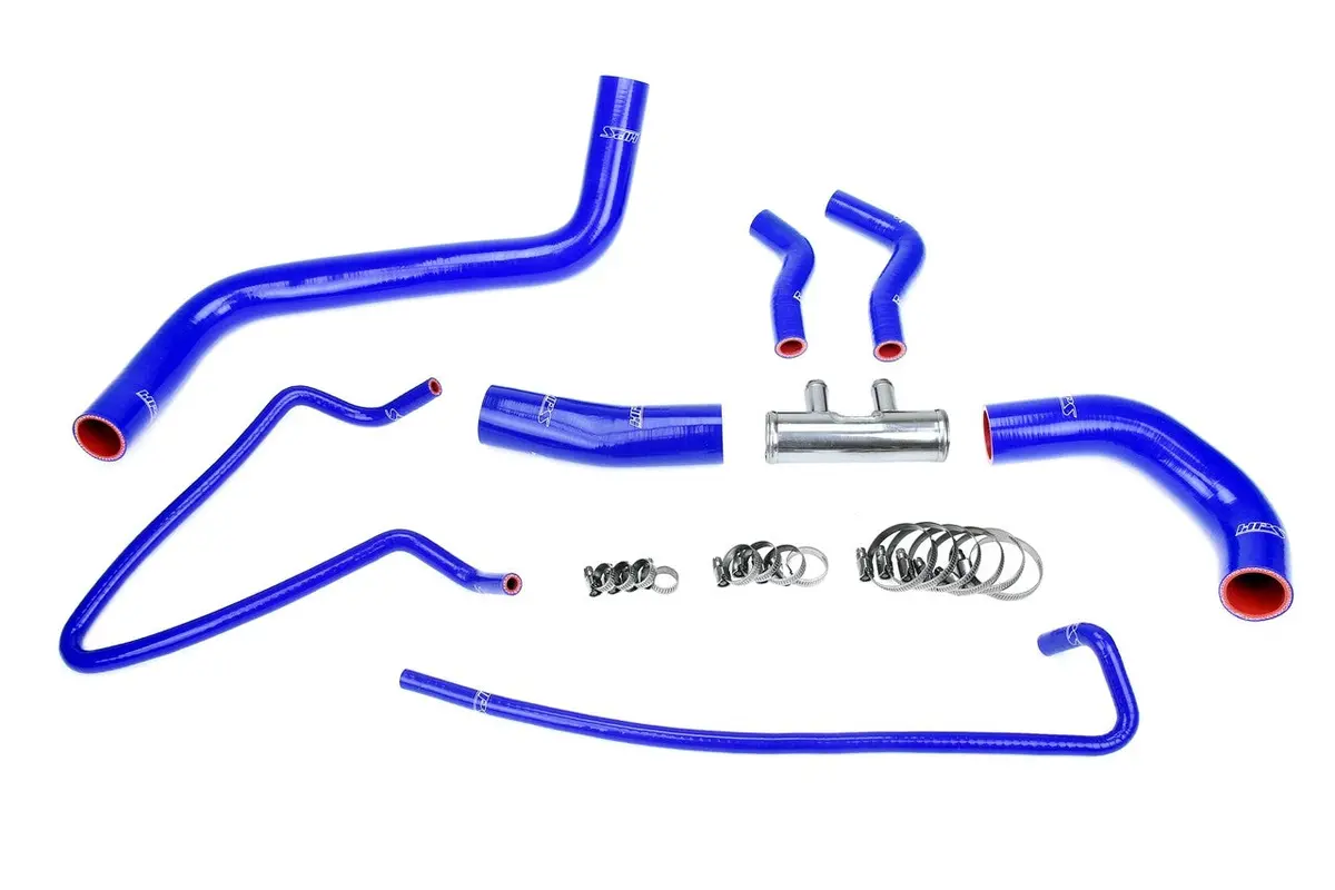 Hps Blue 3-Ply Silicone Radiator Coolant Hose Kit For 11-14 Ford F150 3.5L Ecoboost / 3.7L V6 1