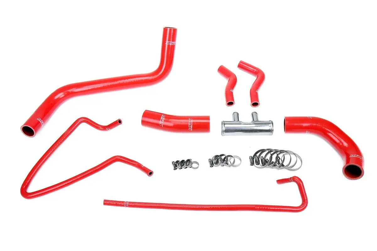 Hps Red 3-Ply Silicone Radiator Coolant Hose Kit For 11-14 Ford F150 3.5L Ecoboost / 3.7L V6 1