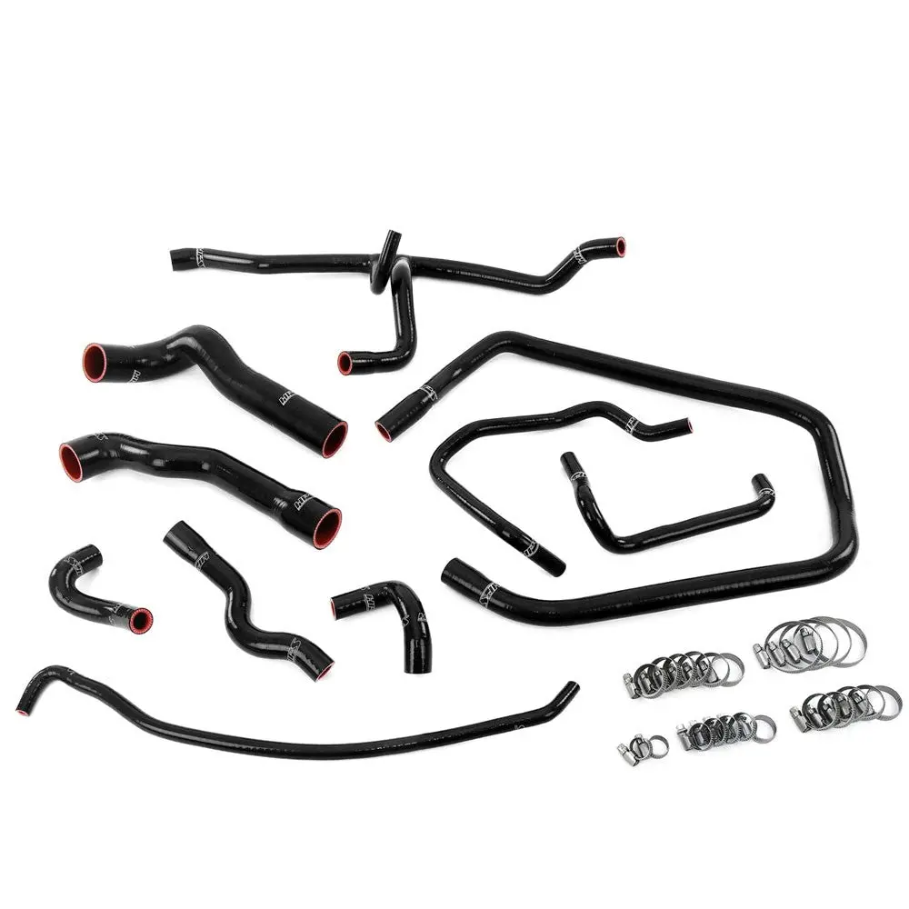 Hps Black 3-Ply Silicone Radiator/Heater/Throttle Body/Expansion Tank Coolant Hose Kit For 92-95 Bmw 325I 325Is M50 E36 1