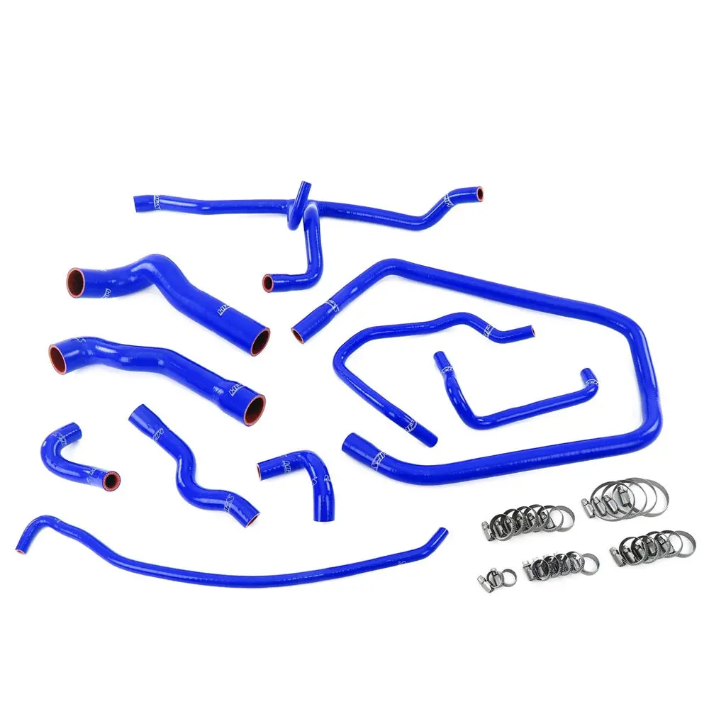 Hps Blue 3-Ply Silicone Radiator/Heater/Throttle Body/Expansion Tank Coolant Hose Kit For 92-95 Bmw 325I 325Is M50 E36 1