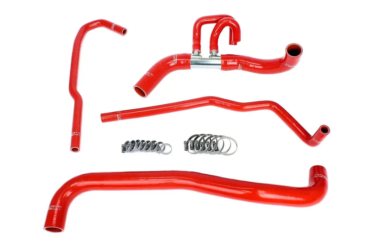 Hps Red 3-Ply Silicone Radiator Coolant Hose Kit For 11-14 Ford F150 6.2L V8 1