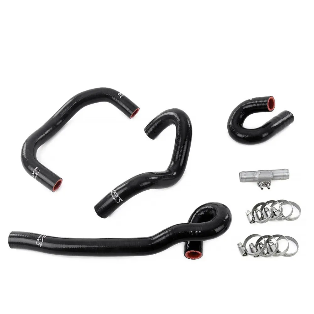 Hps Black 3-Ply Silicone Heater Coolant Hose Kit For 95-98 Nissan Skyline Gtr R33 Rb26dett 1