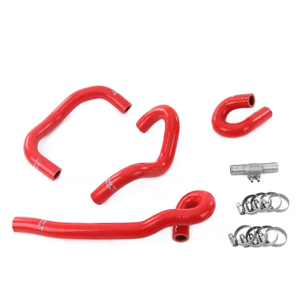 Hps Red 3-Ply Silicone Heater Coolant Hose Kit For 95-98 Nissan Skyline Gtr R33 Rb26dett 1