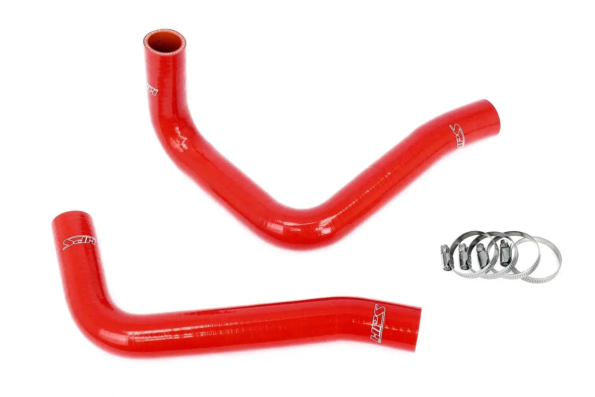 Hps Red 3-Ply Silicone Lower & Upper Radiator Coolant Hose Kit For 07-09 Toyota Fj Cruiser 4.0L V6 Supercharged 1