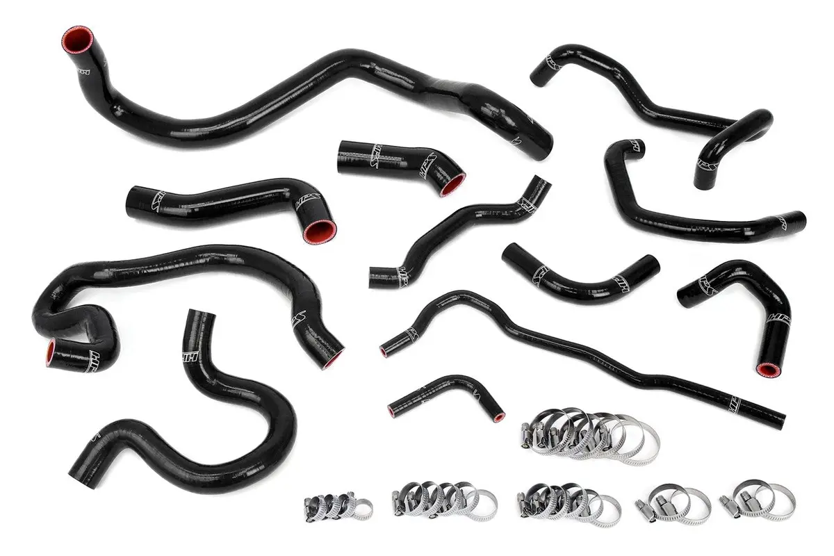 Hps Black 3-Ply Silicone Radiator/Heater Coolant Hose Kit For 99-06 Vw Golf Gti 1.8T Turbo Mt 1
