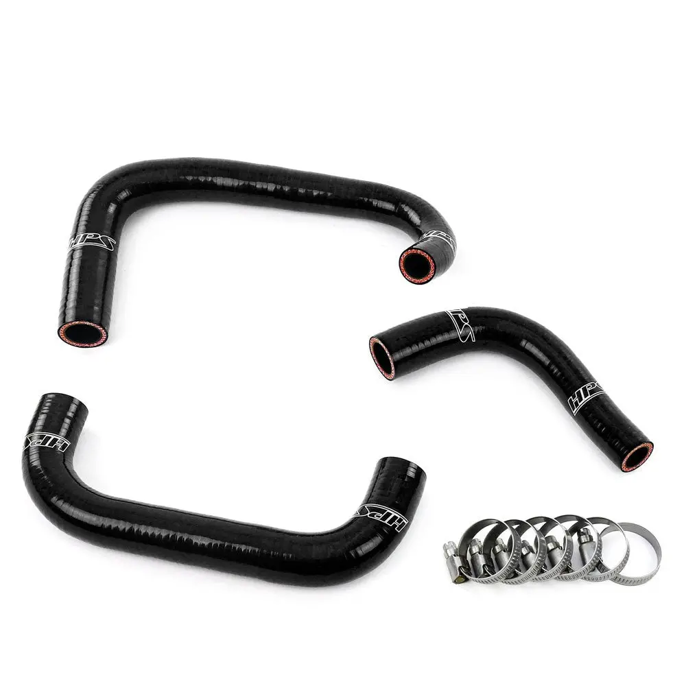 Hps Black 3-Ply Reinforced Silicone Breather Hose Kit For 95-98 Nissan Skyline Gtr R33 Rb26dett Bcnr33 1