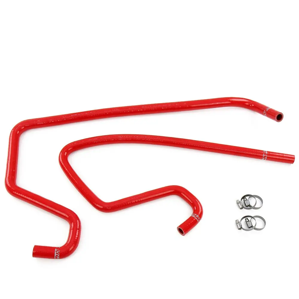 Hps Red 3-Ply Silicone Heater Coolant Hose Kit For 99-01 Jeep Cherokee Xj 4.0L Rhd 1