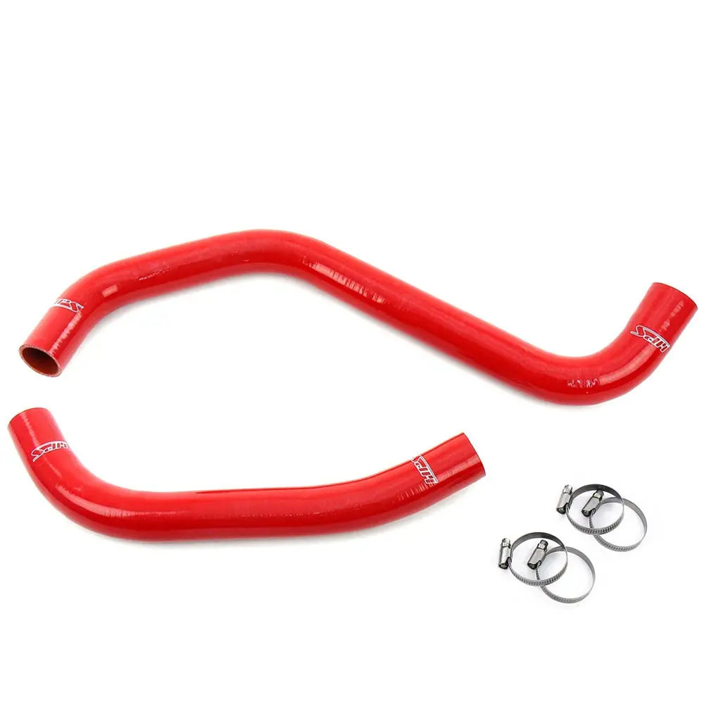 Hps Red 3-Ply Silicone Radiator Coolant Hose Kit For 11-15 Jeep Grand Cherokee Wk2 / Dodge Durango 3.6L 1