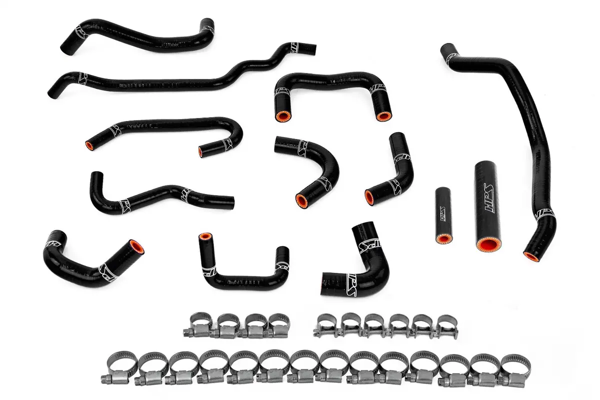 Hps Black Silicone Ancillary Coolant Hose Kit For 08-14 Subaru Wrx 2.5L Turbo Mt (Ge/Gh/Gr/Gv) 1