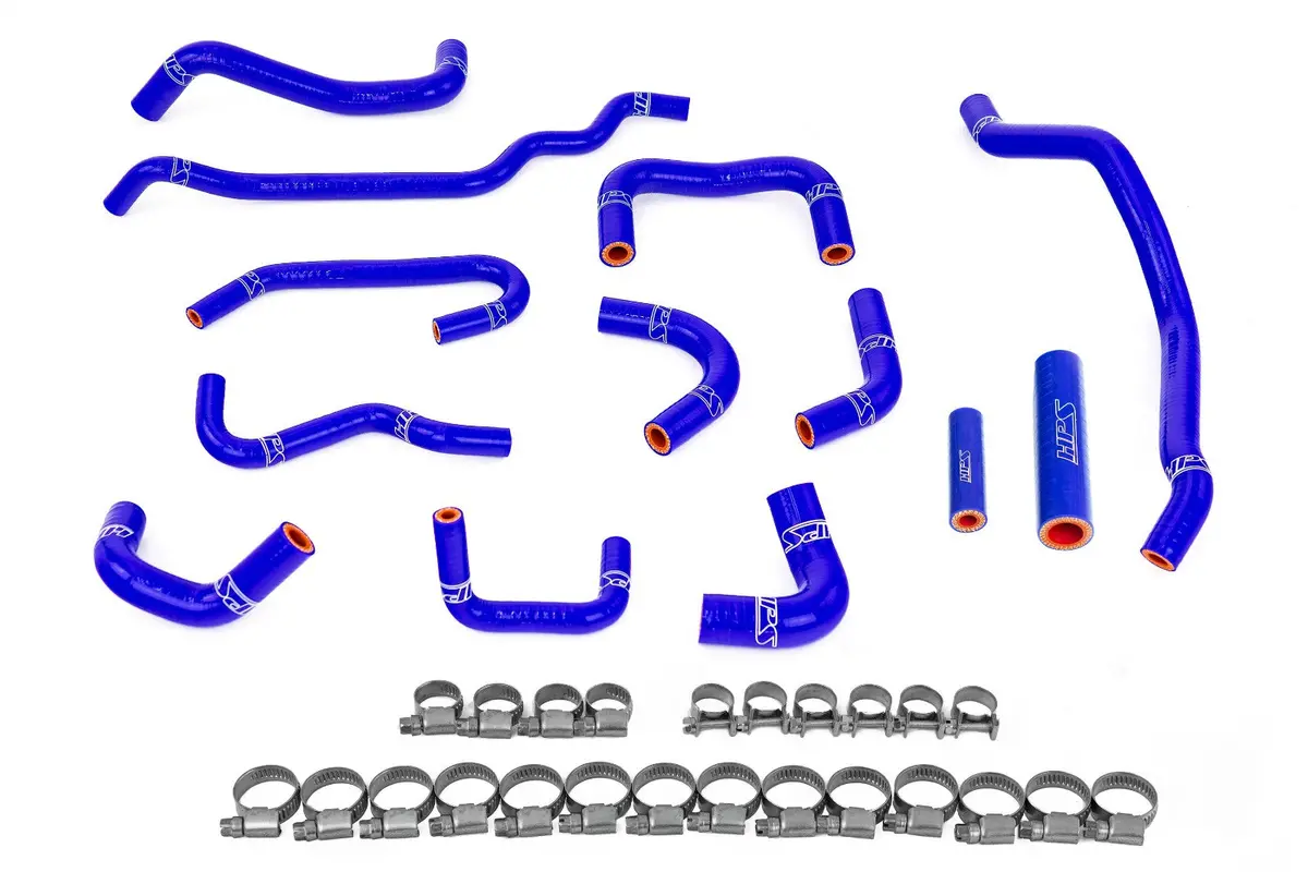 Hps Blue Silicone Ancillary Coolant Hose Kit For 08-14 Subaru Wrx 2.5L Turbo Mt (Ge/Gh/Gr/Gv) 1