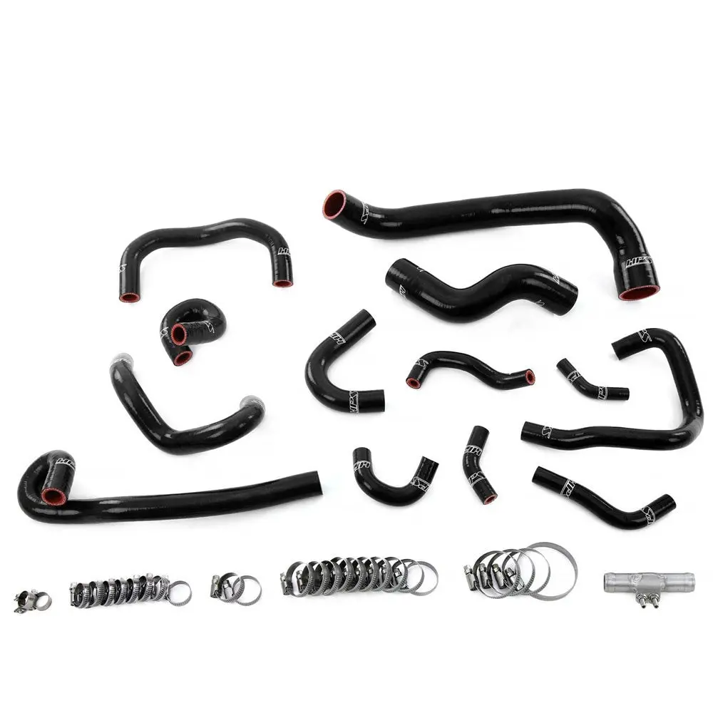 Hps Black 3-Ply Silicone Radiator/Heater/Ancillary Hose Kit For 95-98 Nissan Skyline Gtr R33 Rb26dett 1