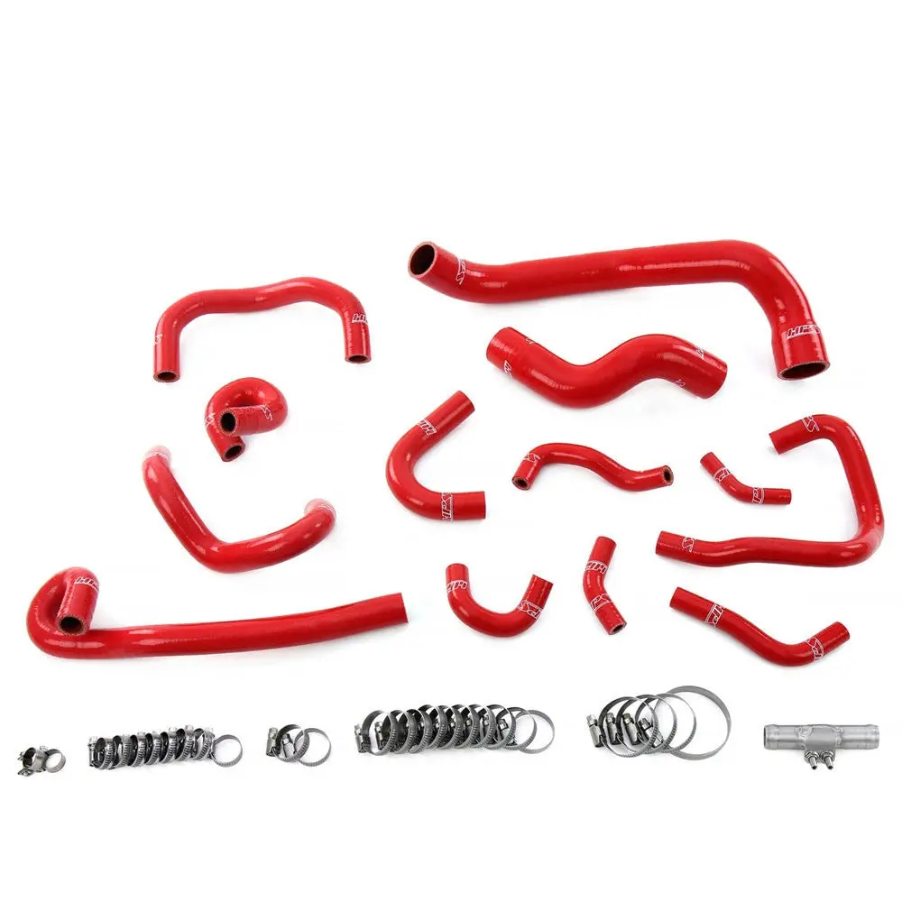 Hps Red 3-Ply Silicone Radiator/Heater/Ancillary Hose Kit For 95-98 Nissan Skyline Gtr R33 Rb26dett 1