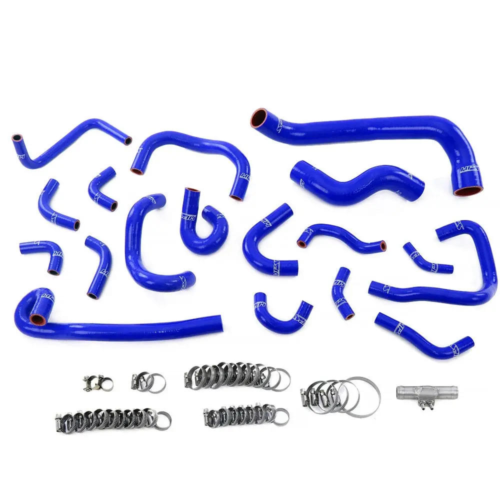 Hps Blue 3-Ply Silicone Radiator/Heater/Ancillary/Breather Hose Kit For 95-98 Nissan Skyline Gtr R33 Rb26dett 1