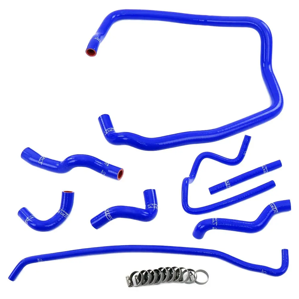 Hps Blue 3-Ply Silicone Heater/Throttle Body/Expansion Tank Coolant Hose For 96-99 Bmw 323/328 2.5/2.8L M52 E36 1