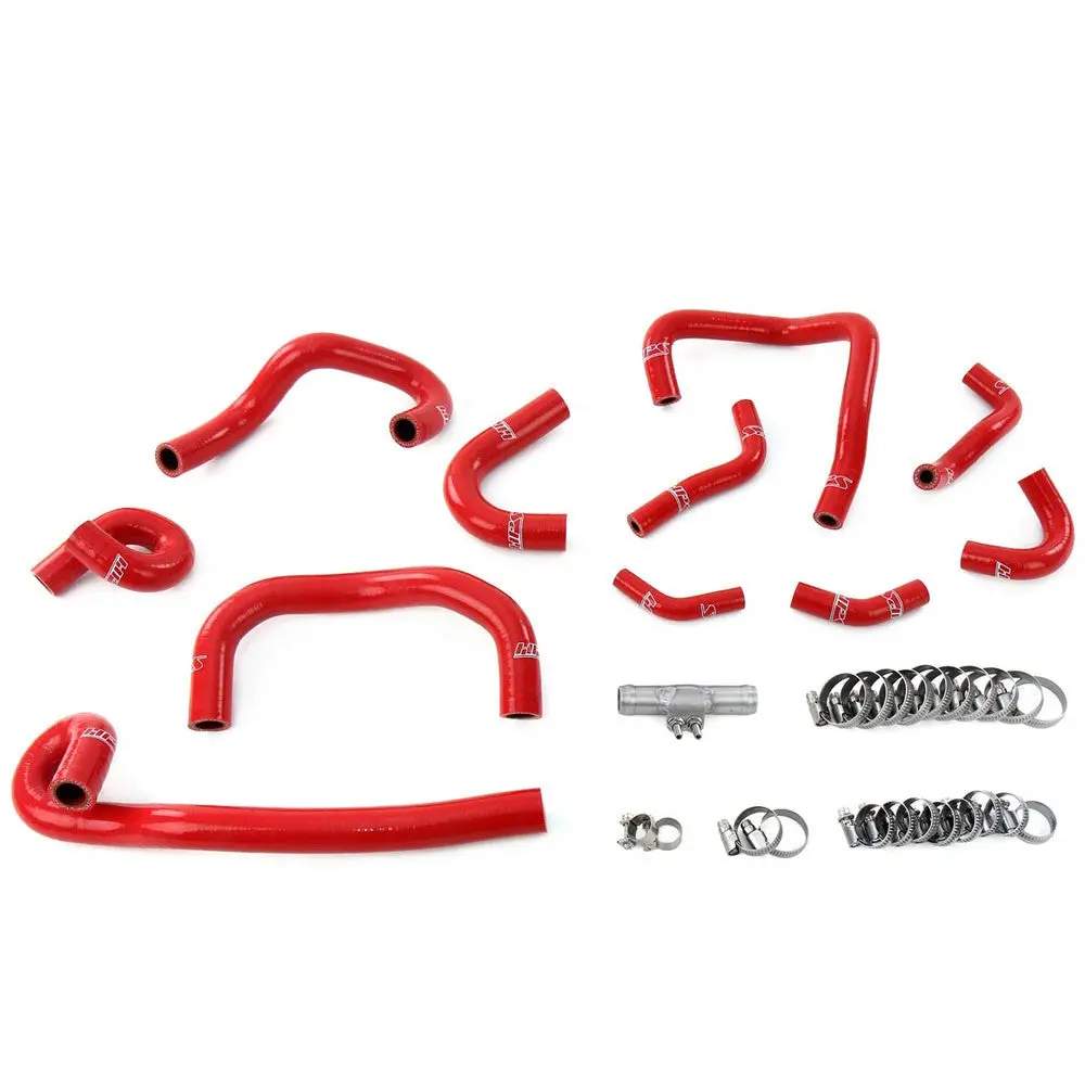 Hps Red 3-Ply Silicone Heater/Ancillary Coolant Hose For 95-98 Nissan Skyline Gtr R33 Rb26dett 1