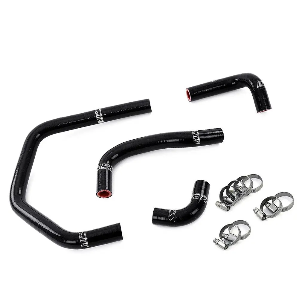 Hps Black 3-Ply Silicone Heater Coolant Hose Kit For 93-02 Toyota Supra Rhd 3.0L Non Turbo 2Jz-Ge 1