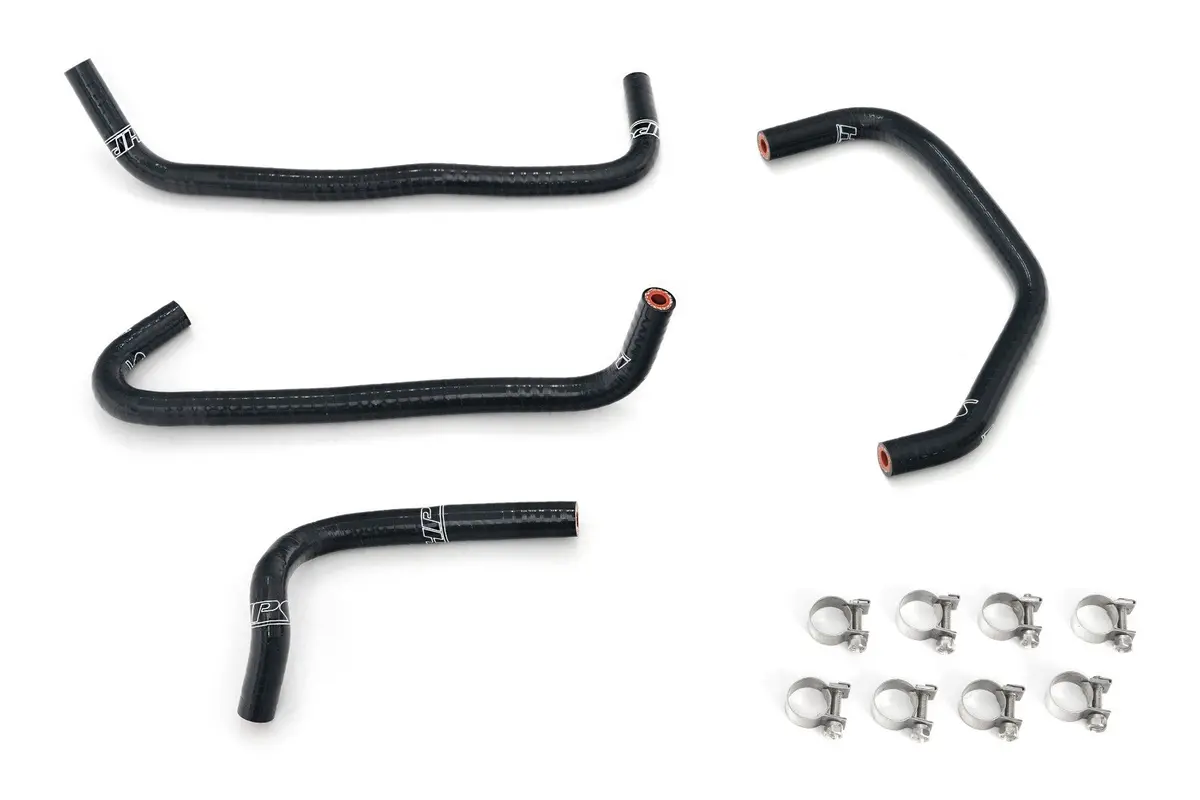 Hps Black 3-Ply Silicone Ancillary Bypass Coolant Hose Kit For 94-97 Mazda Miata Mx-5 1.8L Na8 1