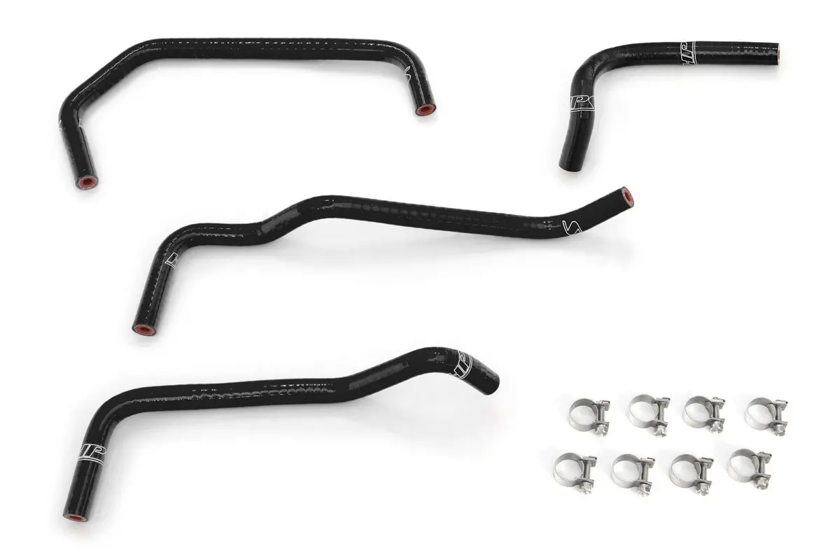 Hps Black 3-Ply Silicone Ancillary Bypass Coolant Hose Kit For 99-00 Mazda Miata Mx-5 1.8L Nb1 1