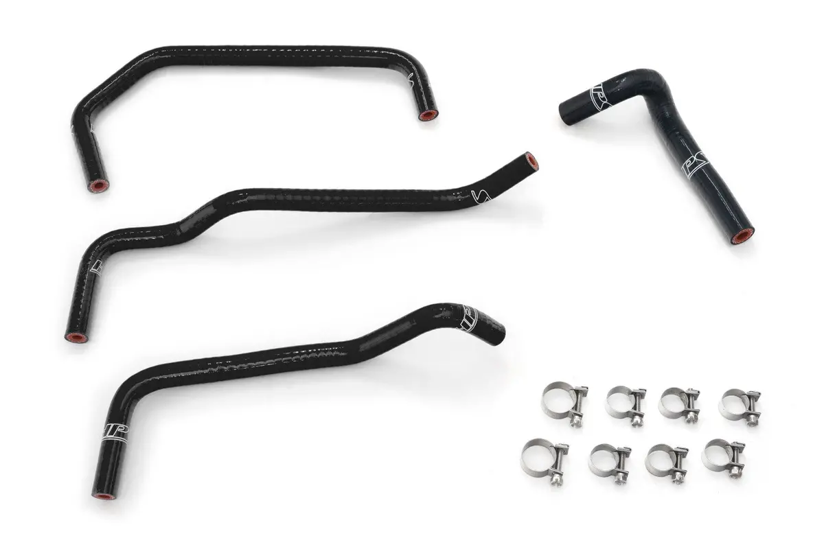 Hps Black 3-Ply Silicone Ancillary Bypass Coolant Hose Kit For 01-05 Mazda Miata Mx-5 1.8L Non-Turbo Nb2 1