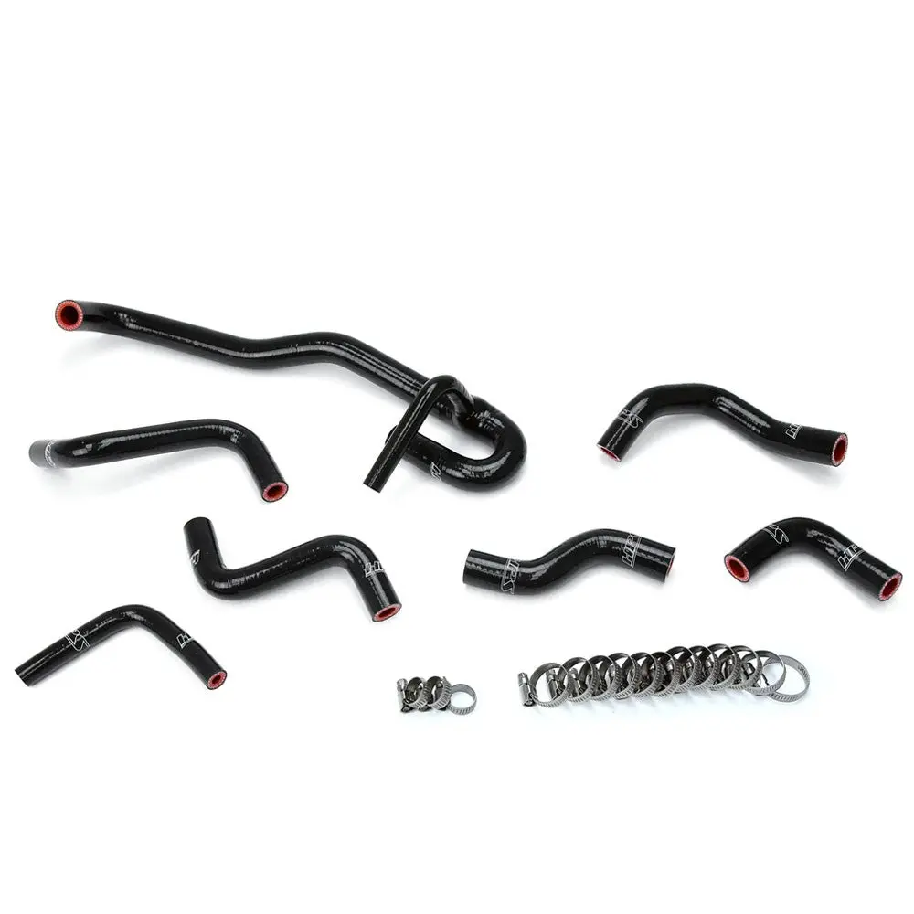 Hps Black 3-Ply Silicone Heater Coolant Hose Kit For 90-91 Toyota 4Runner 3.0L V6 Lhd 1
