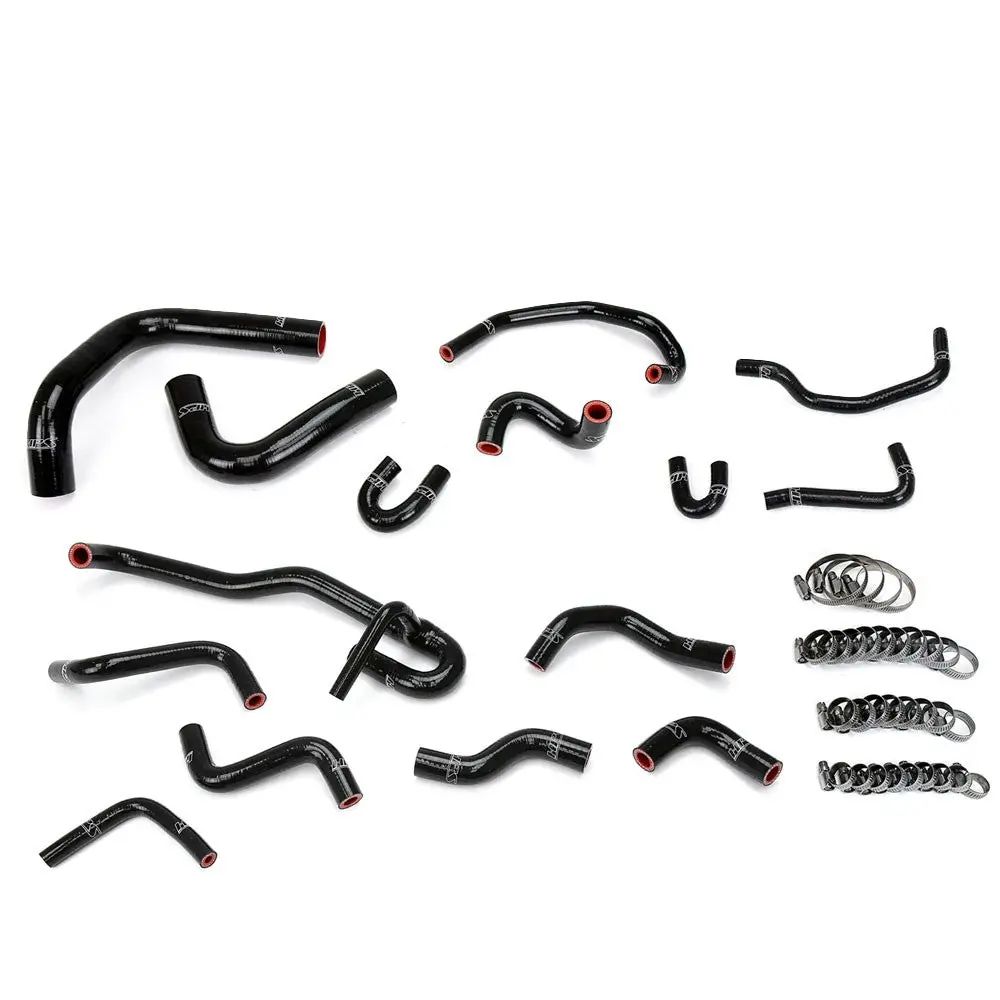 Hps Black 3-Ply Silicone Radiator/Heater Coolant Hose Kit For 90-91 Toyota 4Runner 3.0L V6 Lhd 1