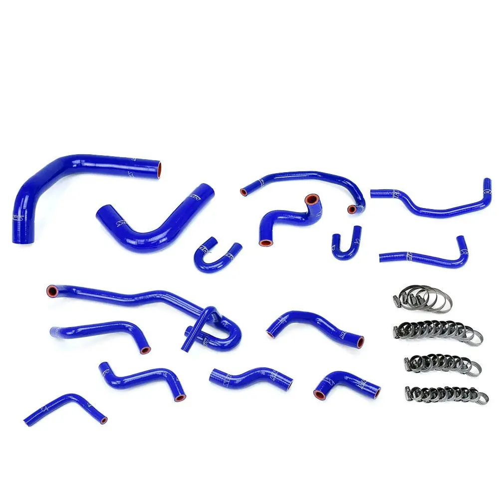 Hps Blue 3-Ply Silicone Radiator/Heater Coolant Hose Kit For 90-91 Toyota 4Runner 3.0L V6 Lhd 1