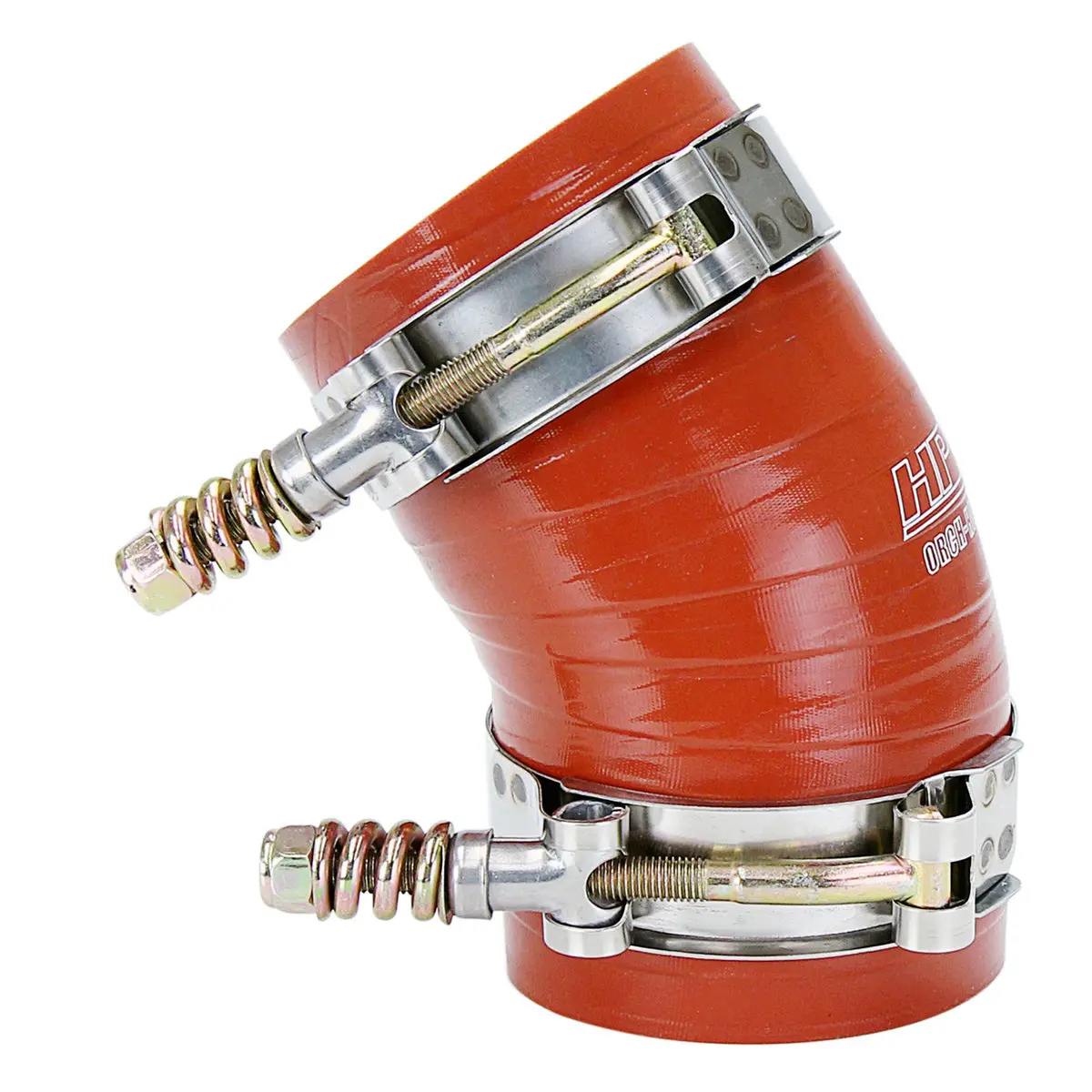 Hps Orange Silicone Intercooler Boot Hose Clamp Kit Ford F250 F350 6.0L Powerstroke Diesel 57-2227 1