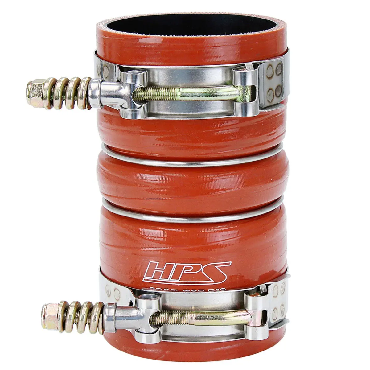 Hps Orange Silicone Turbo Intercooler Boot Hose Clamp Ford 6.0 Powerstroke Diesel 57-2239 1