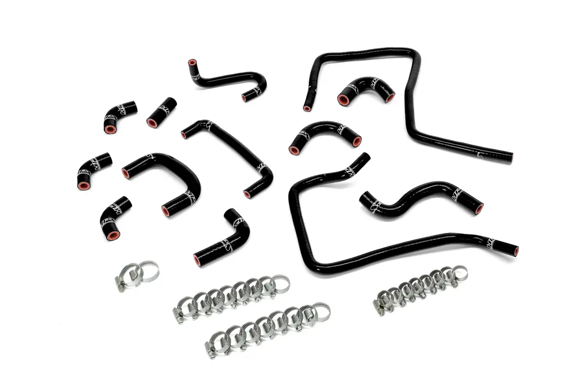 Hps Black 3-Ply Silicone Ancillary Coolant Hose Kit For 04 Subaru Impreza Wrx Sti 2.5L Turbo 1