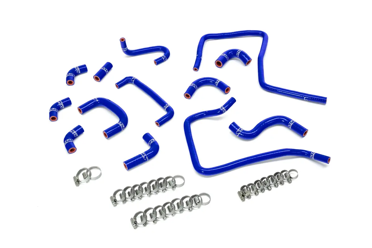 Hps Blue 3-Ply Silicone Ancillary Coolant Hose Kit For 04 Subaru Impreza Wrx Sti 2.5L Turbo 1