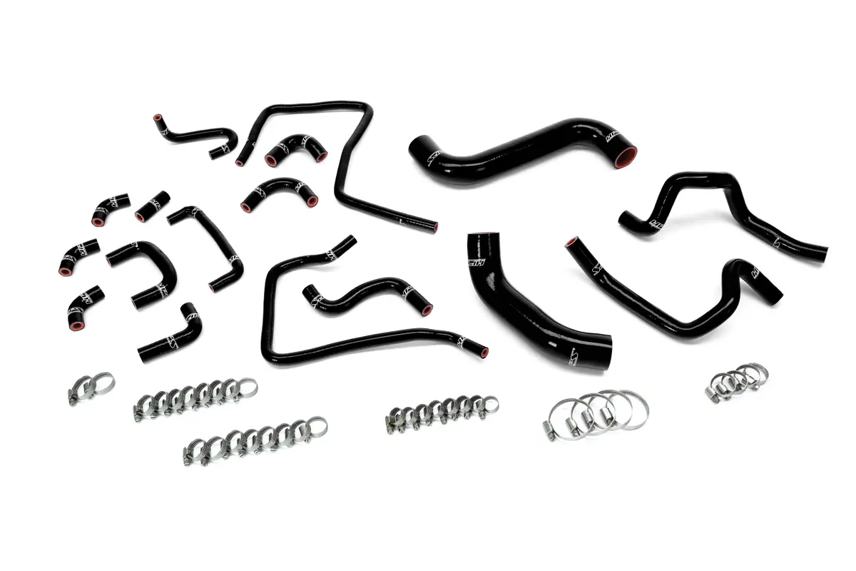 Hps Black 3-Ply Silicone Radiator, Heater And Ancillary Coolant Hose Kit For 04 Subaru Impreza Wrx Sti 2.5L Turbo 1