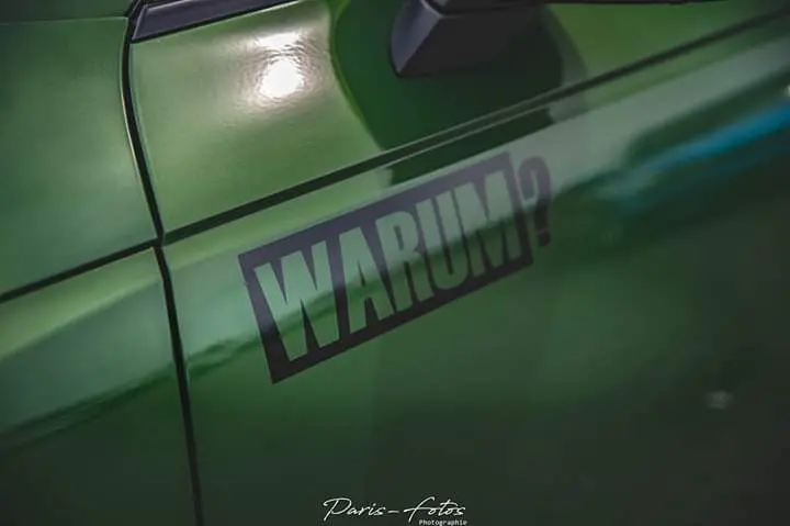 Warum? Aufkleber 2 Stück 3