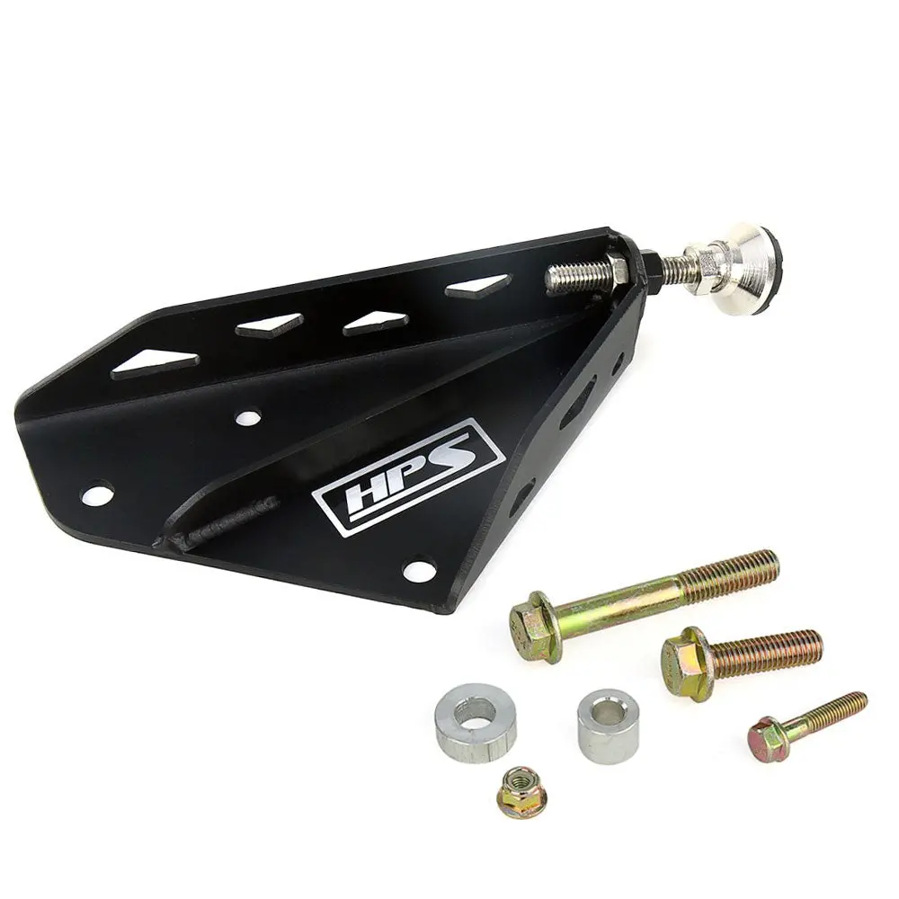 Hps Black 10-Gauge Steel Brake Master Cylinder Brace Stopper For 17+ Tesla Model 3 Left Hand Drive 1