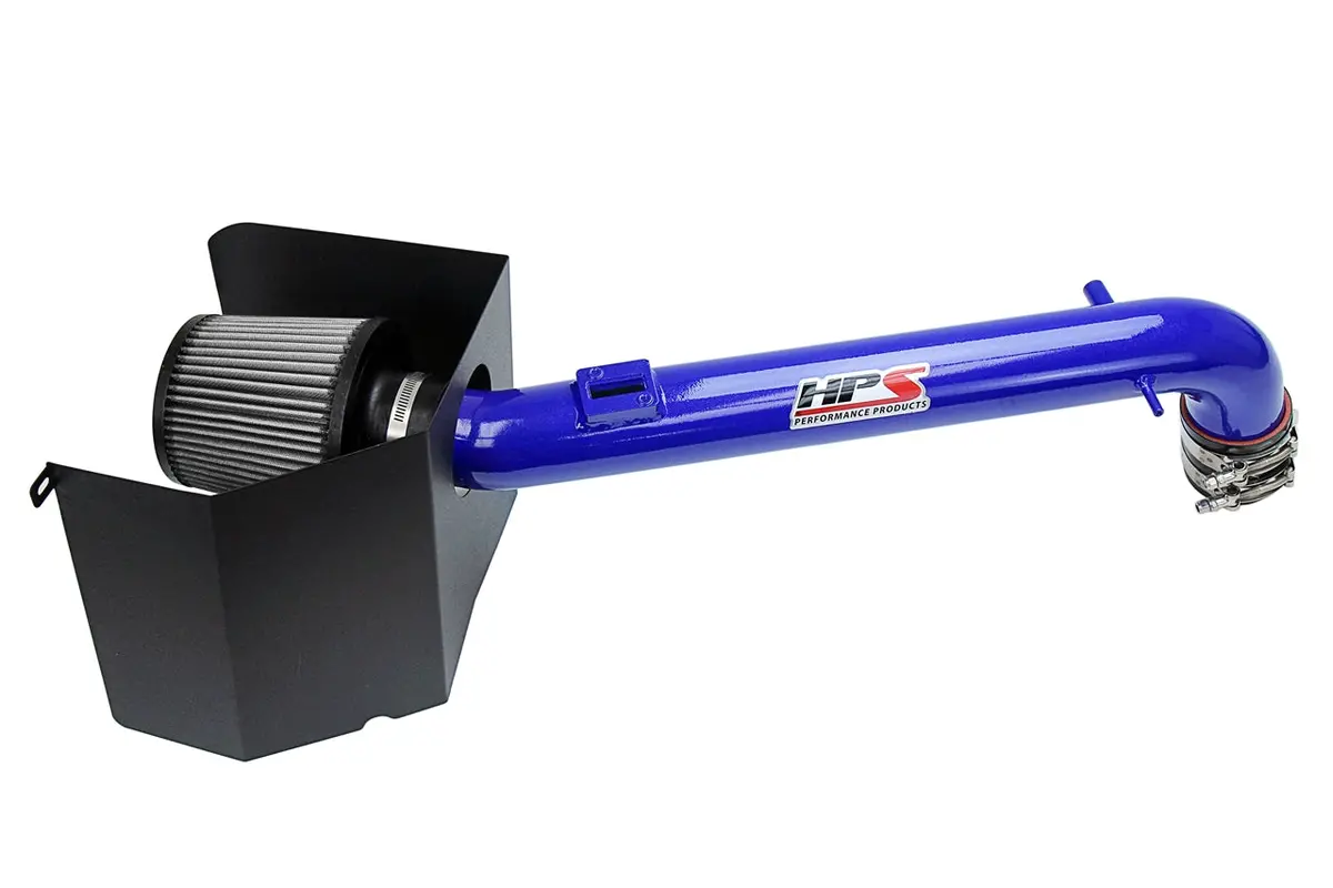 Hps Blue Shortram Air Intake Heat Shield Kit For 05-15 Toyota Tacoma 2.7L I4 Non-Turbo 1
