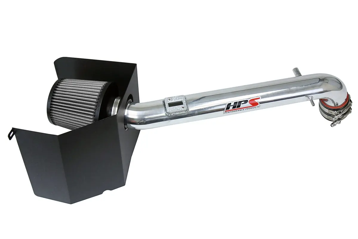 Hps Polish Shortram Air Intake Heat Shield Kit For 05-15 Toyota Tacoma 2.7L I4 Non-Turbo 1