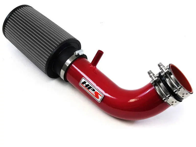 Hps Red Shortram Air Intake Kit For 07-11 Jeep Wrangler 3.8L V6 1