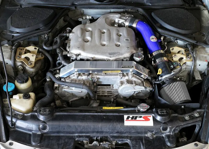 Hps Blue Shortram Air Intake Heat Shield Kit For 03-06 Nissan 350Z 3.5L V6 Z33 2