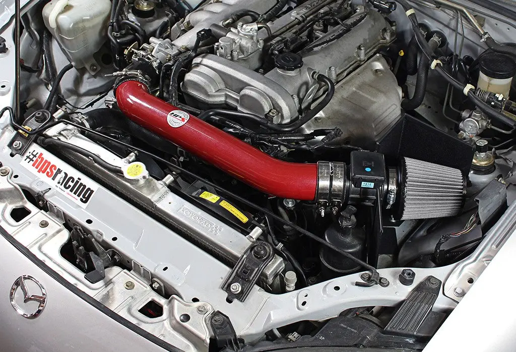 Hps Red Shortram Air Intake Heat Shield Kit For 99-05 Mazda Miata 1.8L Non Turbo 2
