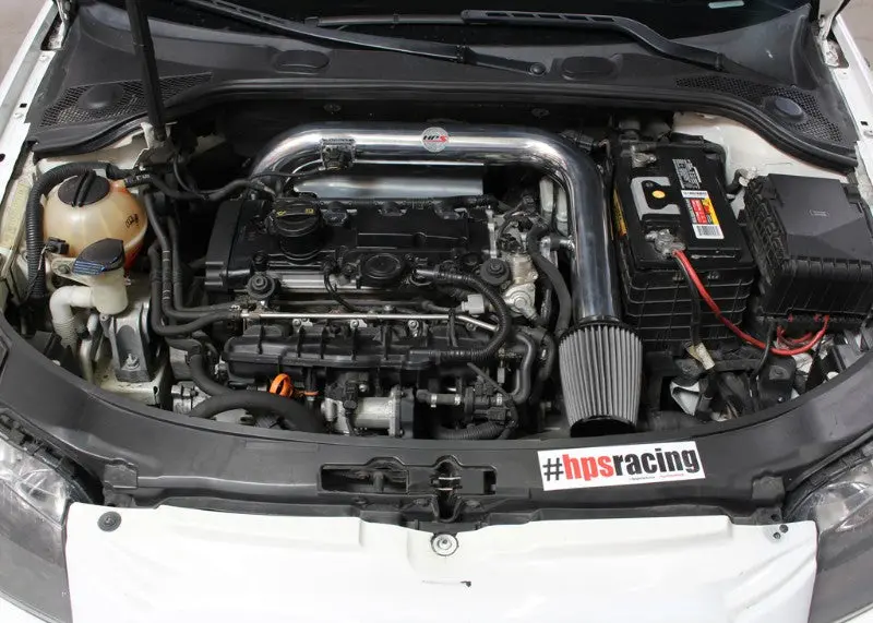 Hps Red Shortram Air Intake Heat Shield Kit For 06-08 Vw Eos / Passat 2.0T Fsi At 2