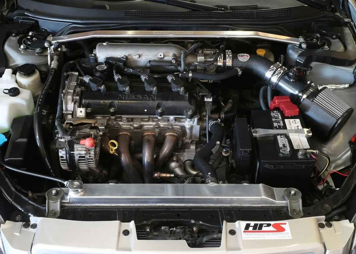Hps Black Shortram Air Intake Heat Shield Kit For 02-06 Nissan Altima 2.5L 4-Cyl 2