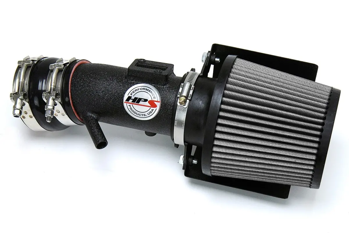 Hps Black Shortram Air Intake Heat Shield Kit For 07-12 Nissan Altima V6 3.5L 1
