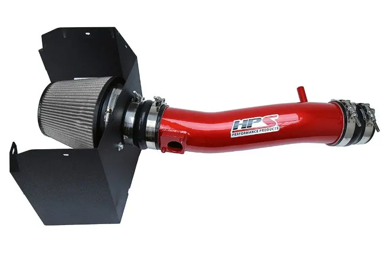 Hps Red Shortram Air Intake Heat Shield Kit For 16-23 Toyota Tacoma 3.5L V6 1