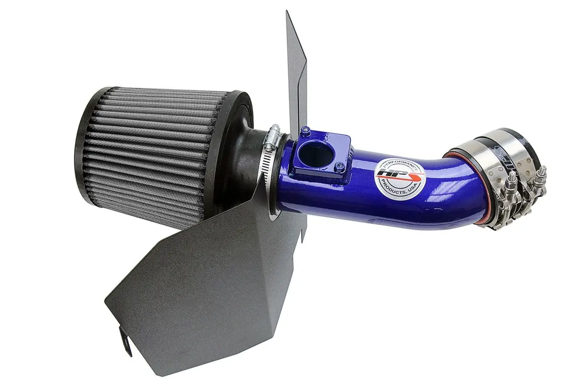 Hps Blue Shortram Air Intake Heat Shield Kit For 04-07 Wrx Sti 2.5L Turbo / 02-05 Impreza Wrx 2.0T 1