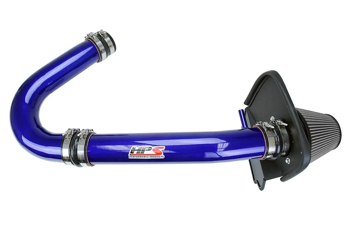 Hps Blue Shortram Air Intake Heat Shield Kit For 11-23 Chrysler 300 Dodge Charger Challenger 3.6L V6 1