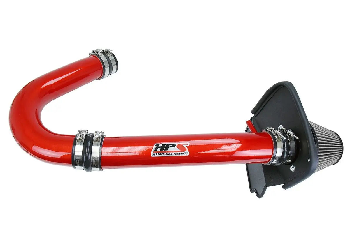Hps Red Shortram Air Intake Heat Shield Kit For 11-23 Chrysler 300 Dodge Charger Challenger 3.6L V6 1