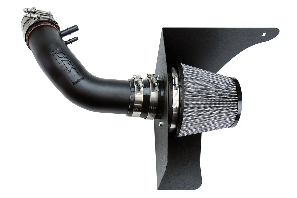 Hps Black Shortram Air Intake Heat Shield Kit 15-17 Ford Mustang 3.7L V6 1