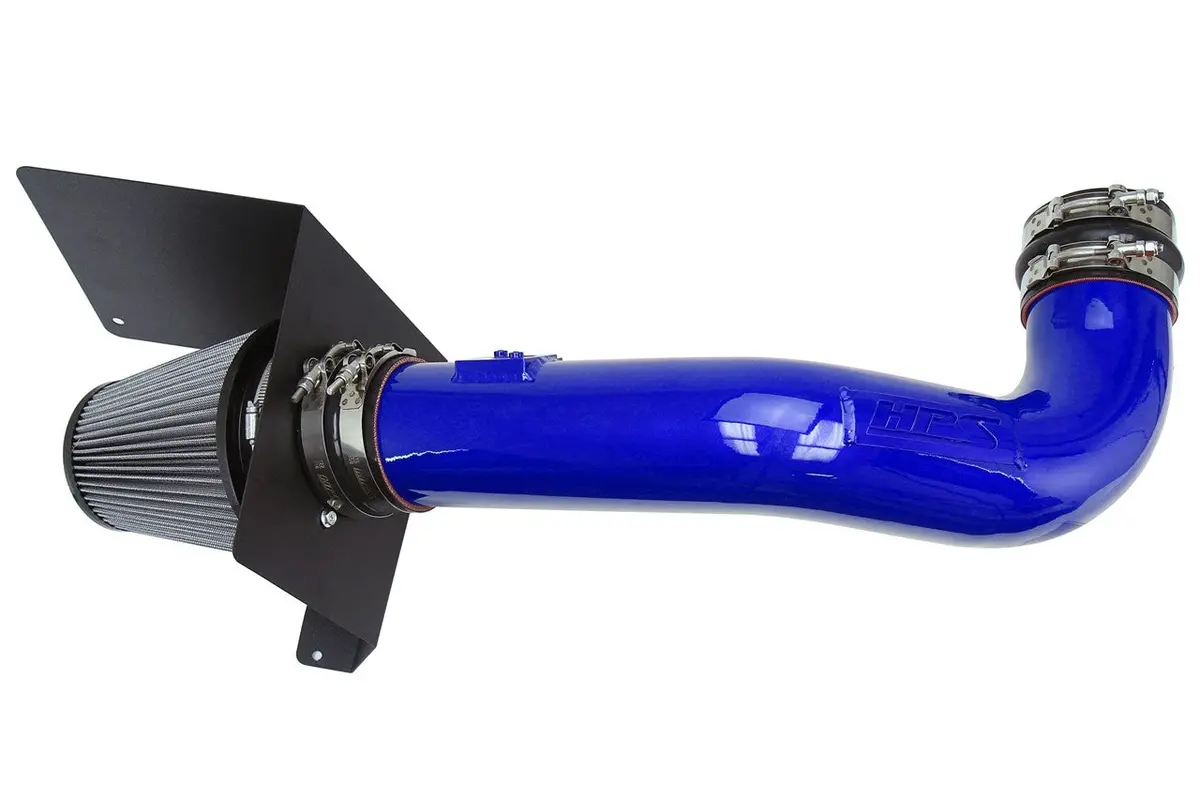 Hps Blue Shortram Air Intake Heat Shield Kit 09-14 Gm Truck Suv V8 Escalade Tahoe Yukon 1